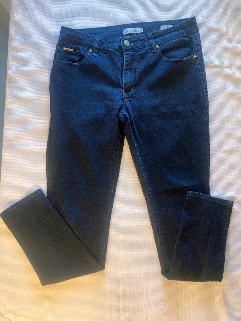 Beija-Flor Jennifer Dark Wash Skinny Jeans Size 8 Stretch Denim